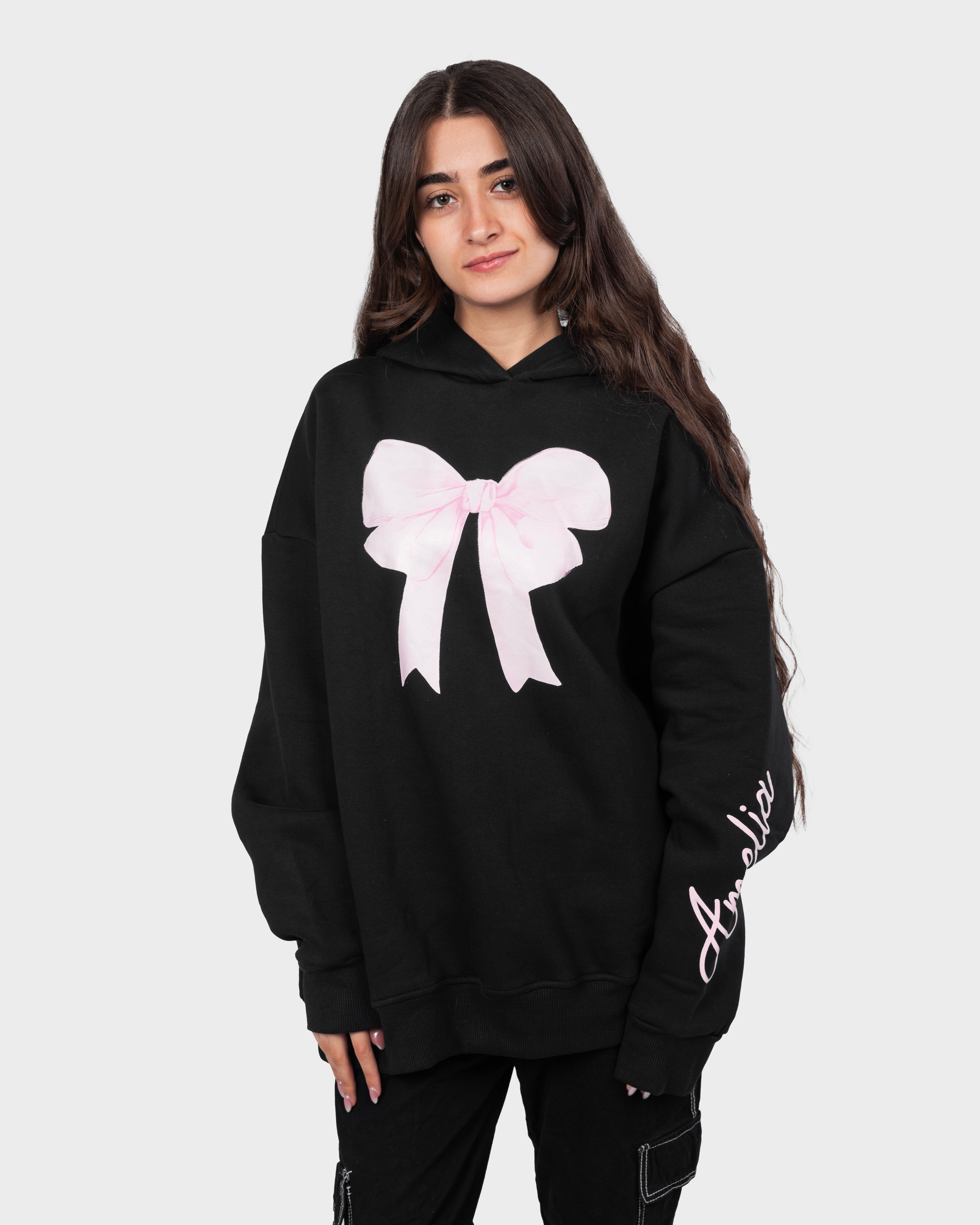 Pink Bow Hoodie
